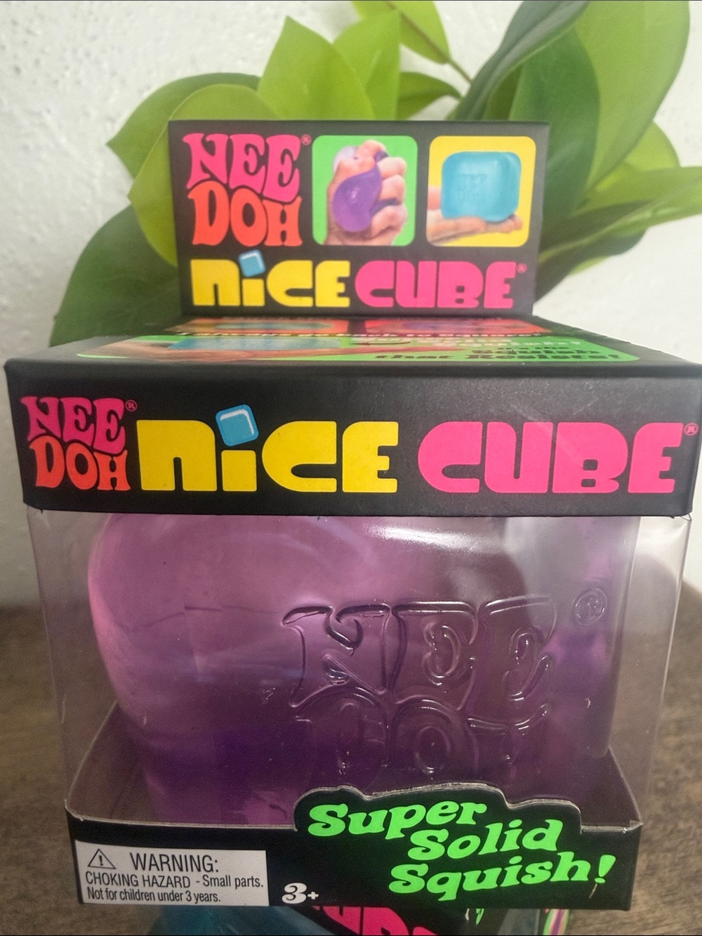 NeeDoh Nice Cube Purple Super Solid Squish